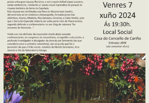 O local social de Cariño acolle este venres unha conferencia sobre a riqueza da Serra dá Capelada e a costa ártabra